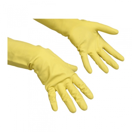 Резиновые перчатки Контракт, S, жёлтый