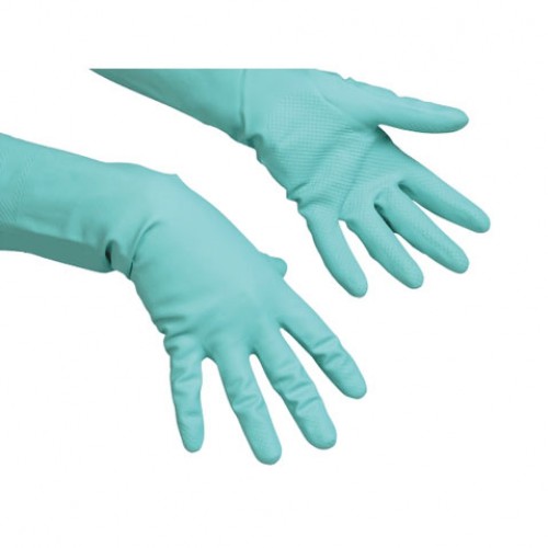 Резиновые перчатки многоцелевые, M, зелёный